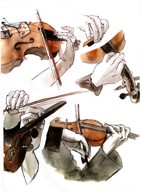 Arting and a dash of advice Violin Drawing, Violin Playing, Playing The Violin, Violin Art, The Violin, Arte Sketchbook, Arte Inspo, June 2024, Art Anime