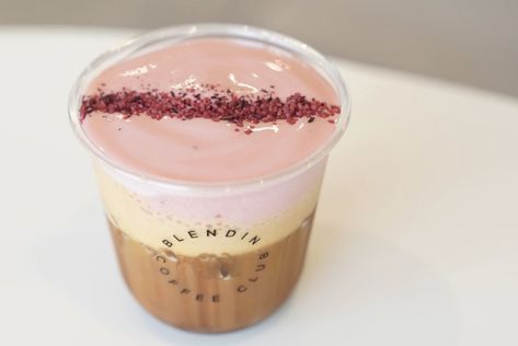 On The Menu: Florals For Spring At BlendIn Coffee Club In Houston Lavender Syrup, Double Espresso, Coffee Club, Coffee Uses, On The Menu, Signature Drinks, Oat Milk, Speciality Coffee, Coconut Sugar