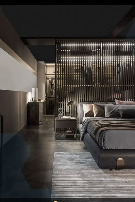 Dekorasi Kamar Tidur, Gray Bedroom, Modern Bedroom Design, Minimalist Bedroom, Luxurious Bedrooms, Home Decor Bedroom, Interior Design Bedroom, Decor Interior Design, Penthouse