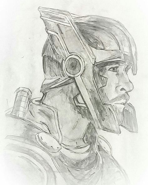 Thor Sketch Pencil, Thor Sketch Easy, Thor Sketch, Dc Sketch, Thor Drawing, Hela Thor, Dibujos Ideas, Thor Art, Drawing Books