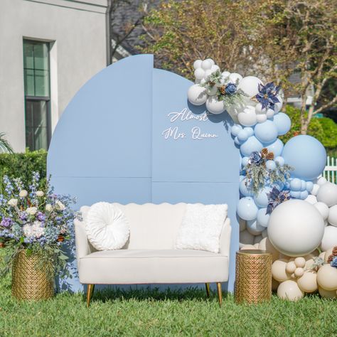 Bridal Shower backdrop. Picnic Backdrop, Bridal Shower Backdrop, Shower Backdrop, Rental Decorating, Event Rentals, Sit Back And Relax, Social Events, Party Planner, Event Rental