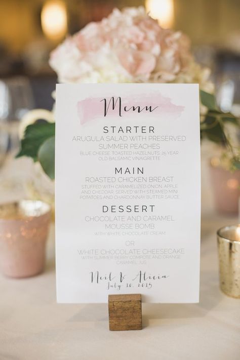 Wedding Menu Ideas - Food Wine Recipes / http://www.himisspuff.com/wedding-menu-ideas-food-wine-recipes/2/ Wedding Menu Ideas, Wedding Menus Design, Diy Wedding Menu, Wedding Table Menus, Niagara Wedding, Rings Unique, Wedding Menu Cards, Menu Card, Wedding Rentals