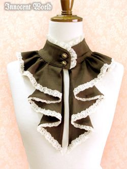 Innocent World, Collar Accessories, Sewing Collars, Corset Sewing Pattern, Removable Collar, Sewing Tutorials Clothes, Bib Collar, Victorian Clothing, Fashion Hacks Clothes