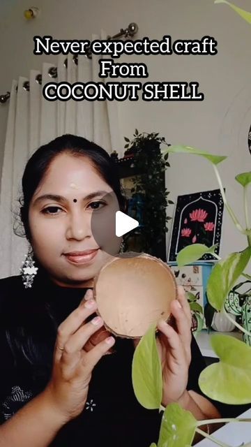 Waste Bottle Craft, Coconut Decoration, Shell Artwork, Planting For Kids, Coconut Shell Crafts, Diy Coconut, Shell Craft, Cheap Diy Home Decor, Paper Dolls Diy