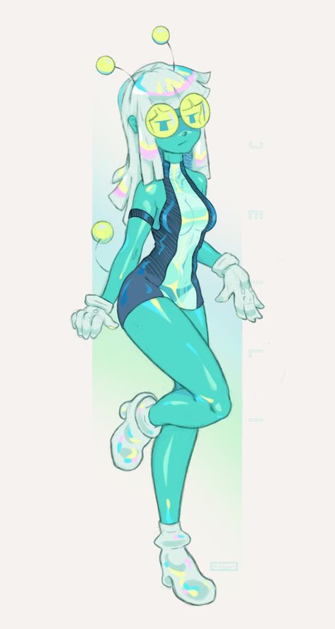 Tall Alien, Alien Oc, Alien Character, Alien Girl, Cute Alien, Alien Concept Art, 캐릭터 드로잉, Alien Art, Amazing Drawings