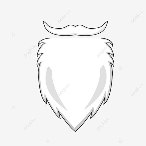 Drawing Merry Christmas, Merry Christmas Drawing, Ear Drawing, Beard Vector, Beard Barber, Barber Man, Santa Beard, Drawing Png, Funny Santa Claus