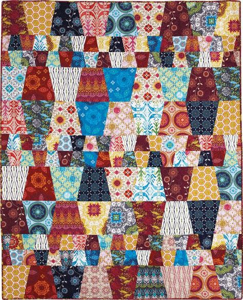 Not So Crazy Quilt Pattern Tumbler Quilts, Tumbler Quilt, Charm Pack Quilt Patterns, Crazy Quilts Patterns, Charm Pack Quilt, I Spy Quilt, Basic Quilt, Homemade Quilts, Scrappy Quilt Patterns