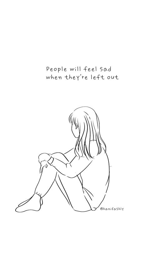 Being Left Out By Friends Drawing, Feeling Left Out Drawing, Losing Friends Quotes, Broken Friendship, Friends Sketch, Toxic Friends, Feeling Left Out, Meaningful Drawings, Drawing Quotes