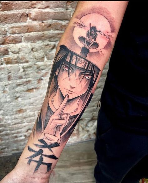 50+ Amazing Itachi Tattoo Ideas 20 Itachi Tattoo Ideas, Itachi Tattoo, Kakashi Tattoo, Naruto World, Tato Naruto, Cool Personality, 16 Tattoo, Samurai Tattoo Design, Forearm Band Tattoos