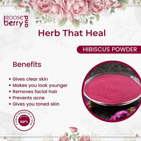 Hibiscus Powder Benefits Hibiscus Powder, Homemade Garden, Collagen Facial, Herbal Salves, Natural Skin Care Remedies, Homemade Cosmetics, Natural Beauty Care, Home Beauty Tips, Essential Oils For Skin