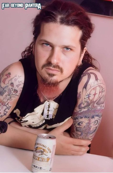 Pantera Tattoo Band, Dimebag Darrell Tattoo, Portrait Tattoo Ideas, Dimebag Darrel, Rex Brown, Pantera Band, Vinnie Paul, Phil Anselmo, Black Teeth