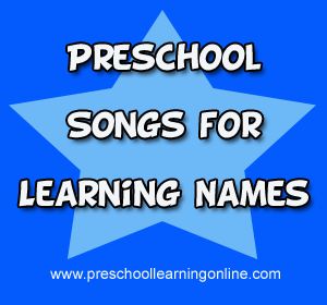 Preschool songs for learning names shows a listing of songs for prek children to use in the classroom to help children socialize, introduce and learn other students names in a fun way. Childcare Organization, Song For Preschoolers, Songs Preschool, Writing Names, Ideas For Preschoolers, Preschool Names, Kindergarten Music, Classroom Songs, Kids Song