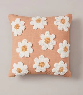 Target Bed, Boho Beach Bedroom, Diy Crochet Pillow, Daisy Cushion, Girly Nursery, Dreamy Nursery, Bed Cushion, Bedroom Cushions, Bolster Pillows