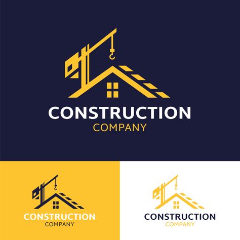 Monocolor House Roof Construction Company Logo Logo Design Construction Company, Construction Logos Ideas, Home Construction Logo, Construction Logo Design Ideas, Logo For Construction Company, Building Company Logo, Logo Design Construction, Paint Ads, Roofing Logo