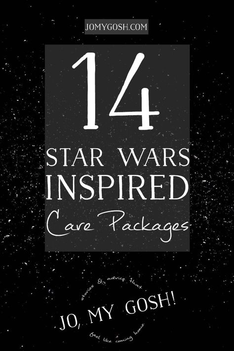 14 Star Wars care package ideas w/ themed recipes, crafts, and DIYs too Army Care Package, Military Care Package Ideas, Gifts For Boyfriend Long Distance, Crafts For Kids Spring, Kids Spring Crafts, Military Care Packages, Crafts Dollar Store, Deployment Ideas, Star Wars Valentines