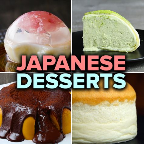 Anime Desserts Recipes, Pumpkin Fondue, Raindrop Cake, Japan Dessert, Japanese Pastries, Japanese Dessert Recipes, Mochi Ice, Japanese Desserts, Japanese Cheesecake