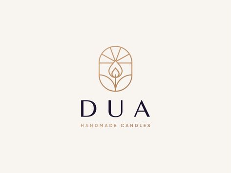 Dua Logo Design by Elif Kameşoğlu for Elbu Studio on Dribbble Candle Logo Design, Massage Logo, Candle Logo, Design Quotes Inspiration, Salon Logo Design, Logo Design Set, Craft Logo, Logo Design Inspiration Branding, Candle Store