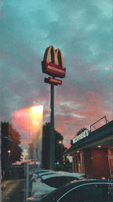 Mcdonalds Aesthetic Food Night, Aesthetic Food Night, Mcdonalds Aesthetic Food, Mcdonalds Aesthetic, Mcdonald's Aesthetic, Sunrise Background, S Aesthetic, Sunset Background, Sunset Sunrise