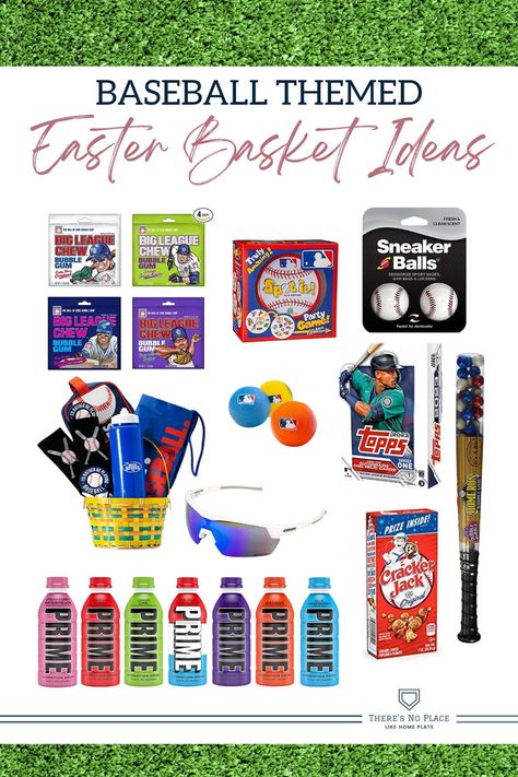 Easy ideas for making a baseball easter basket for your baseball player. These simple Easter ideas are trendy and fun for your teen or tween baseball player. Easter Basket Theme Ideas, Baseball Easter Basket, Kids Easter Basket Ideas Boys, Softball Easter Basket Ideas, Baseball Easter Basket Ideas, Soccer Easter Basket Ideas, Baseball Basket Ideas, Sports Easter Basket Ideas, Easter Basket Ideas For Teens Boys