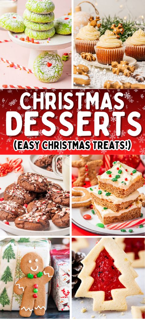 Best Christmas Desserts – Christmas and holiday treats go hand in hand. Why not to try some of the best Christmas dessert recipes for your next Christmas gathering? Here you’ll find interesting, cute and festive holiday desserts perfect to entertain party guests. Christmas dessert recipes, Christmas recipes for kids, Christmas desserts, holiday treats, best Christmas desserts, easy Christmas dessert recipes, easy Christmas treats. Work Christmas Party Desserts, Party Desserts Christmas, December Dessert Ideas, Pot Luck Christmas Party Desserts, Christmas Desserts With Kids, Single Serve Christmas Desserts, The Best Christmas Desserts, Christmas Kids Desserts, Christmas Flavors Desserts