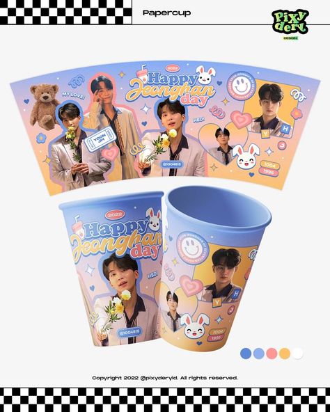 Paper Cup Design, Seventeenth Birthday, Cup Sleeve, Birthday Poster, Cup Design, Paper Cup, Clean Design, Sleeve Designs, Social Media Design