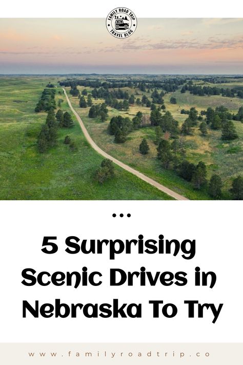 Explore Nebraska's beauty through its stunning scenic byways. Discover unique rock formations and breathtaking waterfalls along lesser-known routes in the Cornhusker State. Uncover hidden gems in one of America's least visited states - whether it's the allure of secluded landscapes or the charm of unspoiled vistas, Nebraska's scenic roads promise an unforgettable adventure. Let us help inspire your family road trip through Nebraska at familyroadtrip.co. Nebraska Travel, Canada Road Trip, Scenic Roads, Family Vacation Destinations, Family Road Trips, Scenic Byway, Scenic Drive, Beach Town, Nebraska