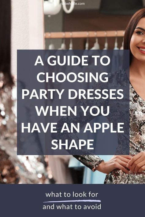 It can be frustrating choosing the perfect party dress for apple-shaped women, but it shouldn't be! You have a beautiful shape with strong broad shoulders and fantastic legs, and you deserve to wear an evening party dress that shows off your best apple shape features...and I know exactly which dresses will do just that. Formal Dress For Apple Shape, Best Dress For Apple Shape, Dress For Apple Shape Women, Best Dresses For Apple Shape, Apple Shape Dresses, Outfit Apple Shape, Dresses For Apple Shaped Women, Apple Shaped Celebrities, Dresses For Broad Shoulders