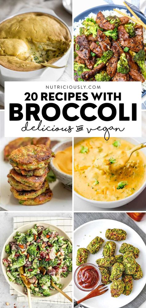 Vegan Dinner With Broccoli, Vegan Broccoli Recipes, Broccoli Smoothie, Vegan Broccoli, Cheesy Pasta, How To Eat Better, Broccoli Recipes, Healthy Eating Tips, Yummy Sides