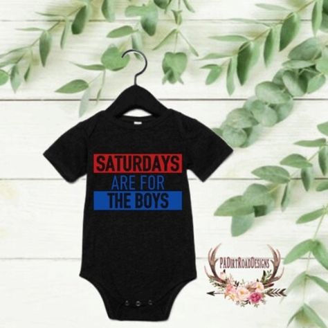 “Saturdays Are For The Boys” Baby Onesie *Any Size & Color Saturdays Are For The Boys, Baby Boy Onesies, Boys Baby, The Boys, Onesies, Baby Onesies, One Piece, Black