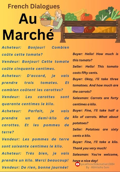 French Conversation Dialogue, French Dialogues, Learn France, Conversation Dialogue, French Interactive Notebooks, Useful French Phrases, French Practice, French Basics, French Translation