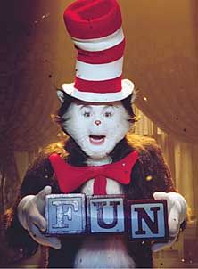 Mike Myers as The Cat in the Hat from the Dr. Seuss books Seussical Costumes, Mike Myers, Birthday Care Packages, Movie Cakes, Evil Cat, The Cat In The Hat, 22nd Birthday, Cat Character, Cat In The Hat