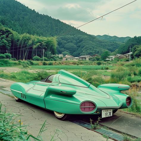 Rural Japan Year 2202 . . . . . . . . . . . . . #carstagram #carsofinstagram #futurism #alternatehistory #retrofuturism #fantasycarsdaily #luxurycarlife #luxurycar #dailycarspost #aiartcommunity #midjourney #aiartcommunity #ai #retroart #carshow #sciencefiction #digitalart #spaceage #conceptcars Bladerunner 1982, Cute Vehicles, Atom Punk, Rural Japan, Car Jdm, Afro Futurism, Custom Vehicles, Custom Cars Paint, Fantasy Cars