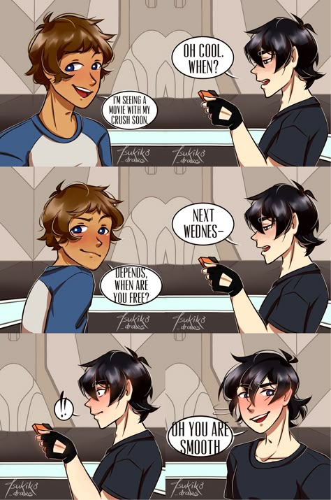 Voltron Klance Comic, Klance Headcanons, Klance Au, Klance Cute, Tik Tok Videos Funny, Klance Fanart, Klance Comics, Voltron Funny, Voltron Comics