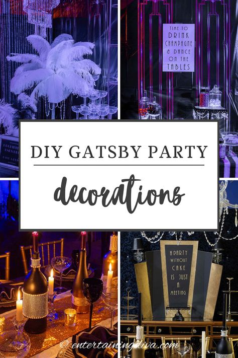 1920s Party Decorations, Great Gatsby Decorations, Roaring 20s Party Decorations, Great Gatsby Party Decorations, 20s Party Decorations, Gatsby Decorations, 1920 Party, Great Gatsby Prom, Mafia Party