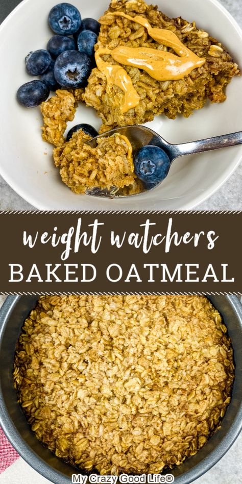 Ww Oatmeal, Healthy Breakfast Gluten Free, Amish Baked Oatmeal, Breakfast Gluten Free, Recipes Healthy Breakfast, Baked Oatmeal Recipe, Breakfast Oatmeal Recipes, Weight Watchers Recipes Desserts, Gluten Free Breakfast