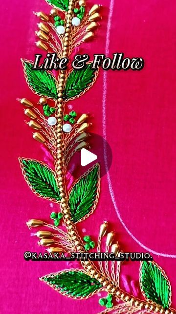 Full Embroidery Blouse Designs, Aari Embroidery Design Blouses, Aari Flower Design, Hand Embroidery Designs Blouse, Saree Blouse Embroidery Designs, Blouse Hand Embroidery Designs, Aari Work Blouse Design Images, Aari Designs For Blouse, Simple Machine Embroidery Designs For Blouse