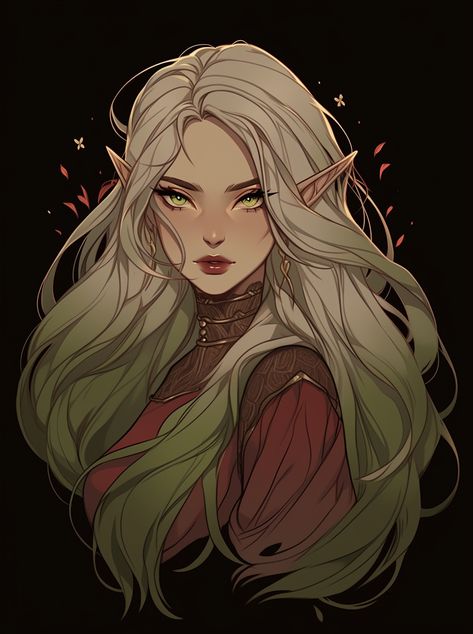 Fae Fanart, Meaningless Art, Elf Drawings, Dnd Elves, Female Elf, Dungeons And Dragons Characters, Dnd Art, Arte Fantasy, Dreamy Art