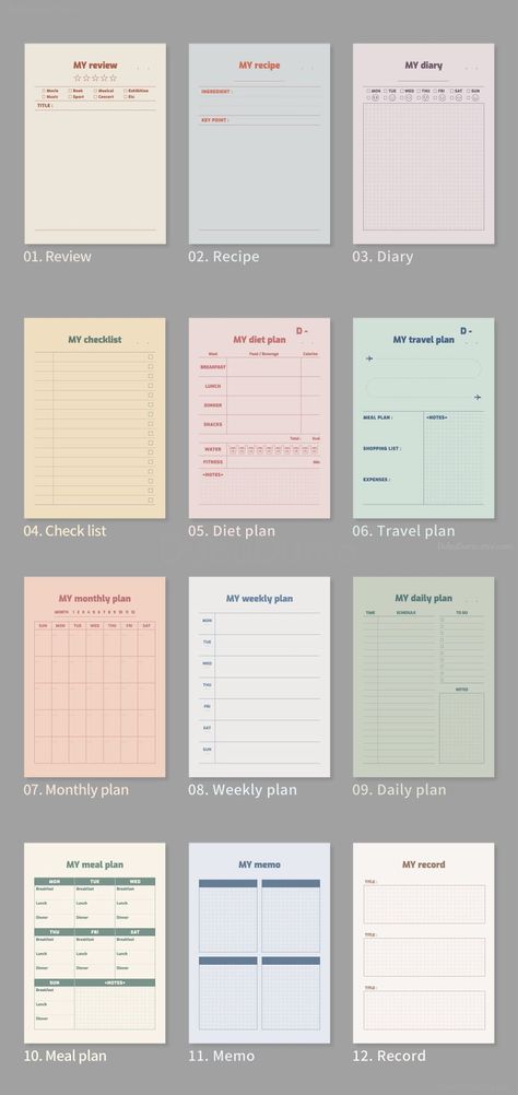 Free Daily Planner, Study Planner Printable, Planner Writing, Budget Planner Printable, Grid Notebook, Secret Diary, Bullet Journal Mood, Planner Printables Free, Planner Printables