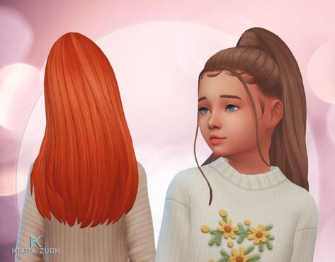 Ponytail For Kids, Los Sims 4 Mods, Kids Maxi, Sims 4 Cc Eyes, Sims 4 Traits, Mod Hair, Sims Packs, Sims 4 Studio, Pelo Sims