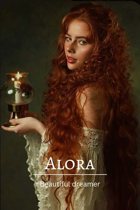 Alora meaning beautiful dreamer #girlnames #characternames #characterinspiration #prettynames #prettygirlnames #writer #writing #author #nameideas #romanticnames #beautifulnames #princessnames #royalnames #aesthetic #whimsical #whimsicalnames Alora Name Meaning, Names That Mean Red, Alora Name, Ethereal Names, Whimsical Names, Aesthetic Whimsical, Mystical Names, Oc Names, Fantasy Character Names