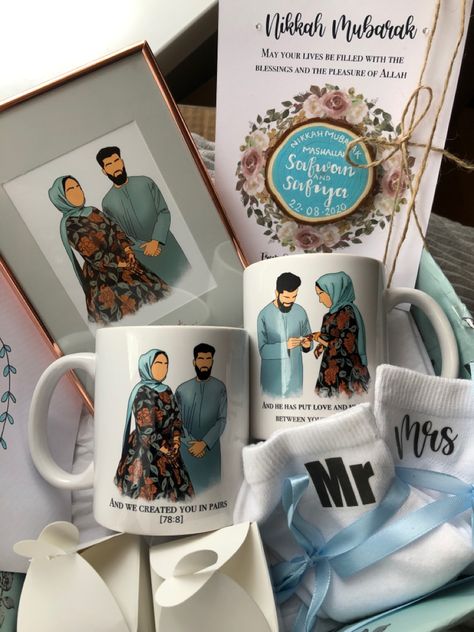 Men Wedding Gifts Ideas, Wedding Gift Hamper Ideas, Nikah Gift Ideas, Nikkah Gift Ideas, Nikkah Gift Ideas For Friend, Unique Wedding Gift Ideas, Nikkah Hamper, Wedding Hamper For Couple, Islamic Couple Gift Ideas