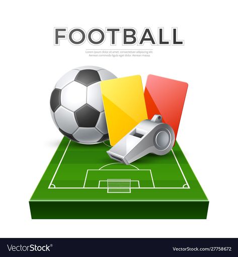 Game Card Template, Soccer Referee, Football Referee, خريطة ذهنية, Poster 3d, Visiting Card Templates, Zestaw Ikon, Soccer Tournament, Red Card