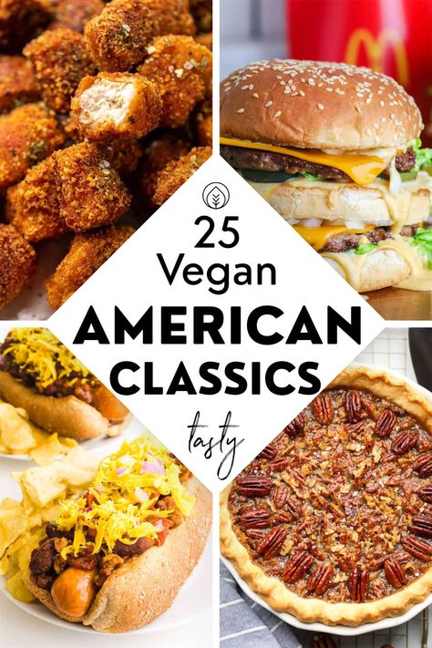 Delicious Food Recipes, Most Delicious Food, Vegan Party Food, American Recipes, Classic Recipes, Vegan Living, Vegan Main Dishes, Vegan Meal Plans, Tater Tots