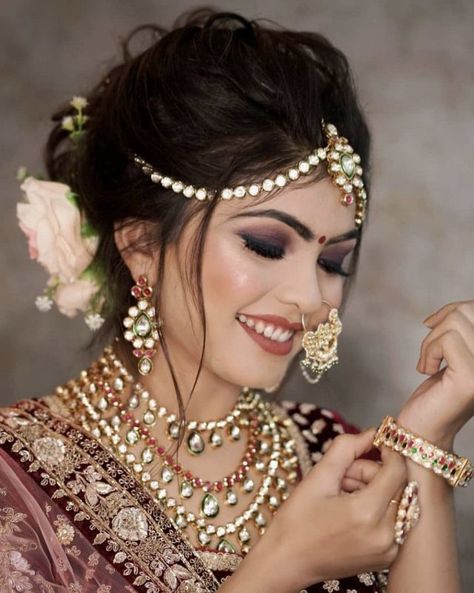 Wedding Skin, शादी की तस्वीरें, Make Up Bride, Bridal Hairstyle Indian Wedding, Indian Wedding Makeup, Indian Bride Makeup, Indian Wedding Bride, Bridal Makeup Images, Bridal Eye Makeup