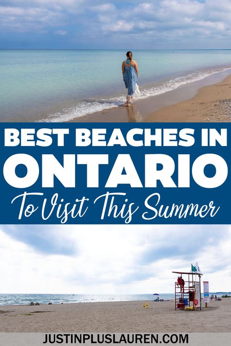 These are the best beaches in Ontario, Canada. This list shows you the best sandy beaches and turquoise waters throughout southwest Ontario, southern Ontario, eastern Ontario, and even northern Ontario. Plan your Ontario summer road trips by visiting these beautiful Ontario beaches. Ontario beaches | Top beaches in Ontario | Best beaches in southwestern Ontario | Lake Ontario Beaches | Lake Erie Beaches | Best beaches near Toronto | Southern Ontario Beaches | Lake Huron Beaches Ontario Summer, Ontario Beaches, Summer Road Trips, Ontario Place, Ontario Parks, Wasaga Beach, Northern Ontario, Ontario Travel, Southern Ontario