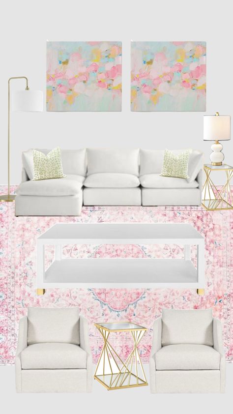 Kendall Bedroom, Preppy Living Room Decor, Colorful Living Room Ideas, Real Apartment, Preppy Living Room, Pretty Dorm Room, Preppy House, College Room Decor, Girl Cave