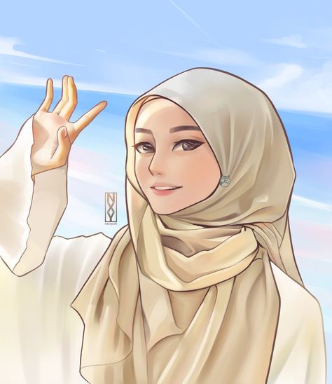 Hijabi Pfp Cartoon, Sisters Drawing, Hijab Drawing, Kids Art Galleries, Barbies Pics, Y2k Art, Anime Muslim, Anime Sisters, Oc Drawings