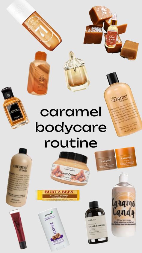 #saltedcaramel #caramel #bodycare #caramelbodycare #carmel #routine Smell Like Caramel, Carmel Skin, Honey Caramel, Pampering Routine, Vanilla Caramel, Shower Skin Care, Body Care Routine, Shower Routine, Body Love