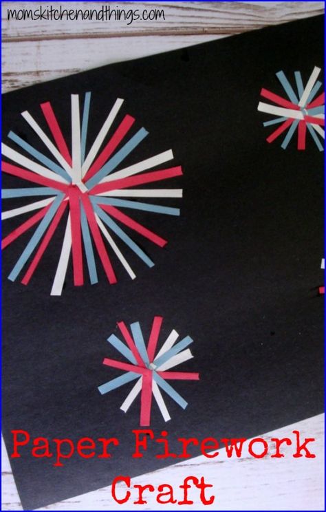 Paper Firework Craft - Crafty Morning Firework Craft, Around The World Crafts For Kids, Homemade Fireworks, Fireworks Craft For Kids, Canada Day Crafts, American Flag Crafts, Fireworks Craft, Library Themes, Flag Crafts