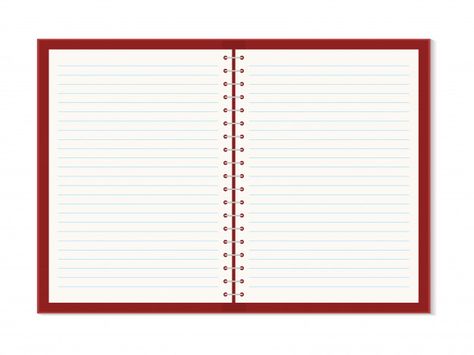 Diary Book Design, Notebook Page Png, Open Notebook Png, Pink Notebook Paper, Notebook Lines Printable, Notebook Grid Paper Template, Template Overlay, Open Notebook, White Blank Page